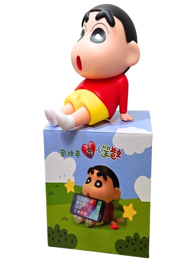 FUNFOB Shinchan Action Figure | Shin chan Figurine Cartoon Figures Toys for Boys & Girls PVC Multicolour (Shinchan Mobile H with Box (White)) - Image 1